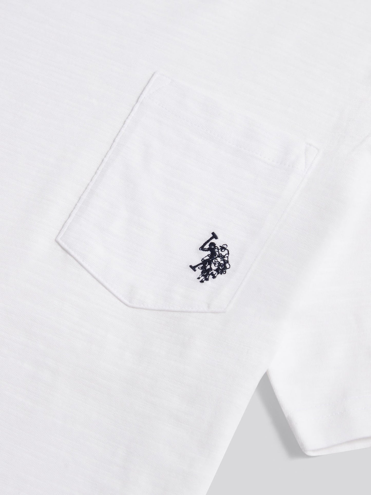Mens Slub Pocket T-Shirt Bright White