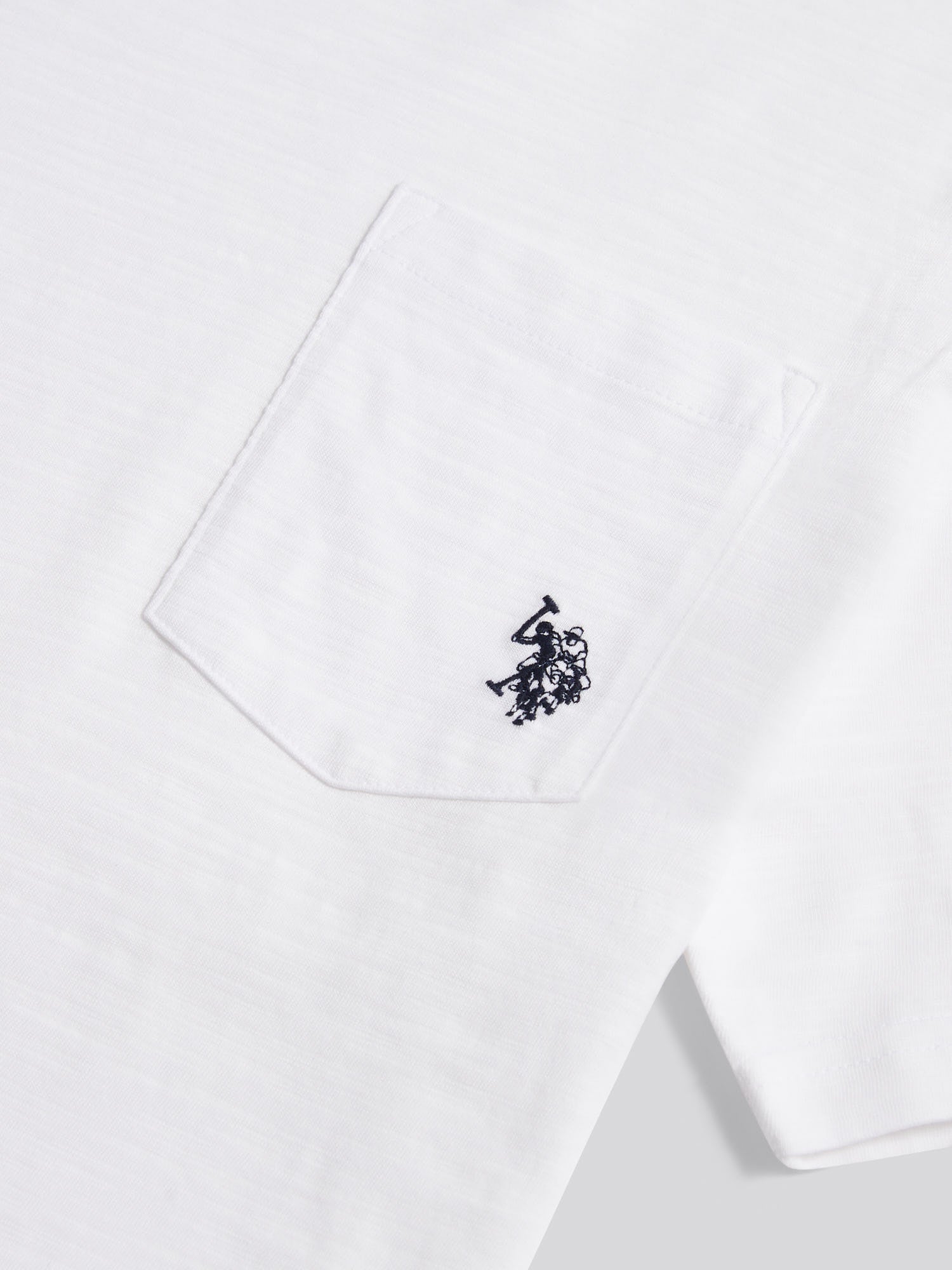 Mens Slub Pocket T-Shirt Bright White