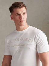 Mens Arch Script Graphic T-Shirt Bright White