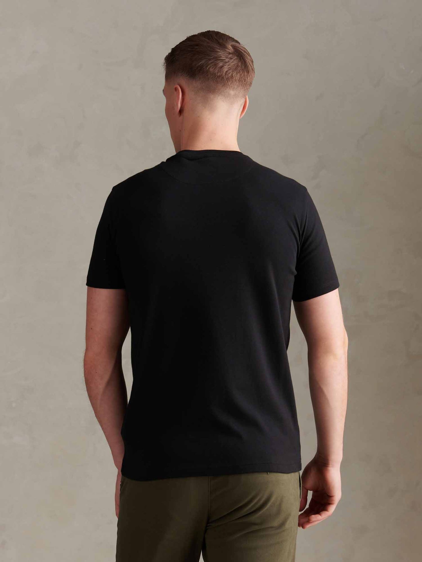 Mens Arch Script Graphic T-Shirt Black