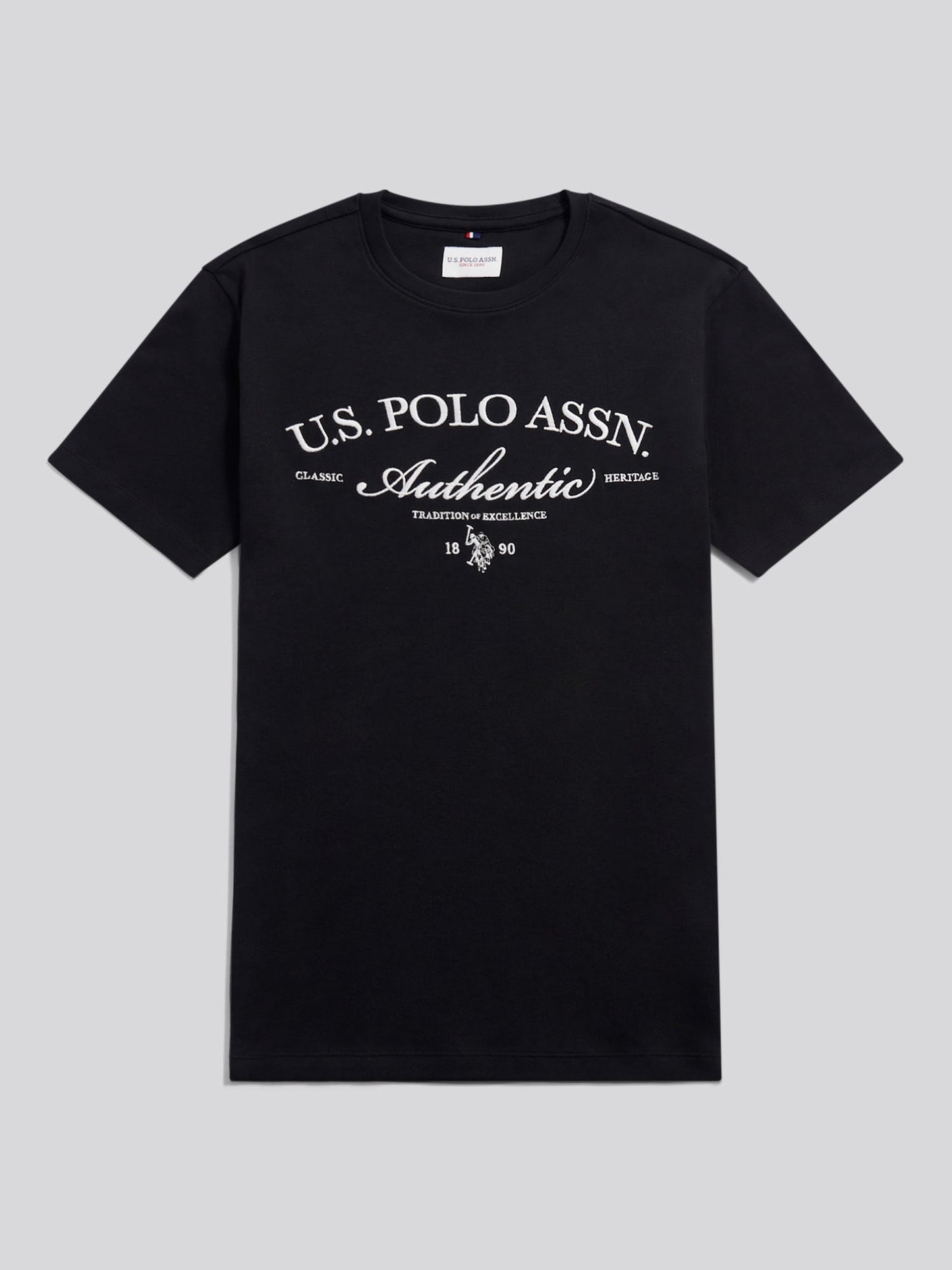 Mens Arch Script Graphic T-Shirt Black