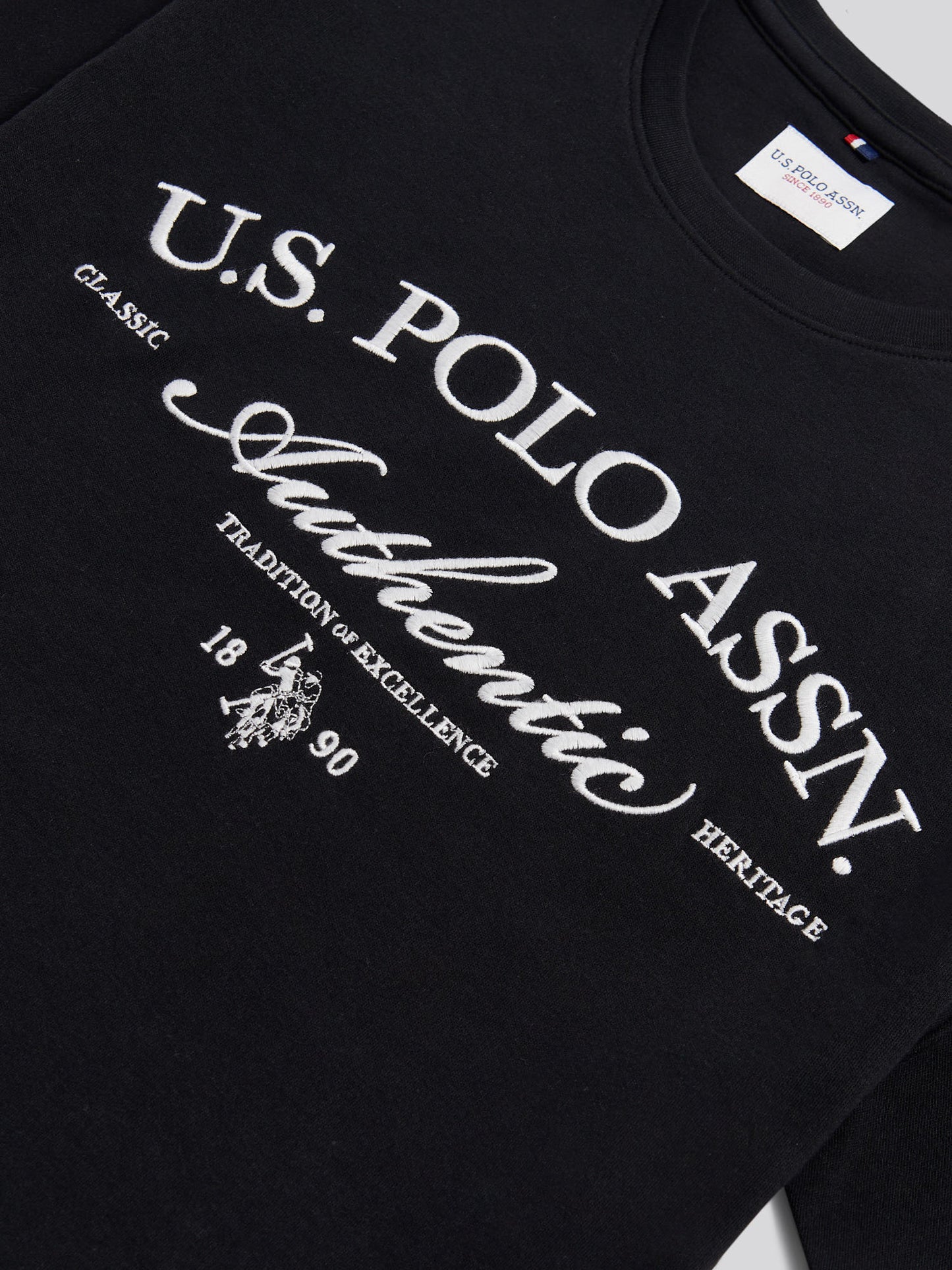Mens Arch Script Graphic T-Shirt Black
