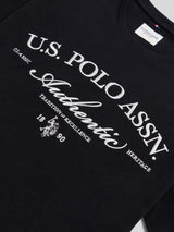 Mens Arch Script Graphic T-Shirt Black