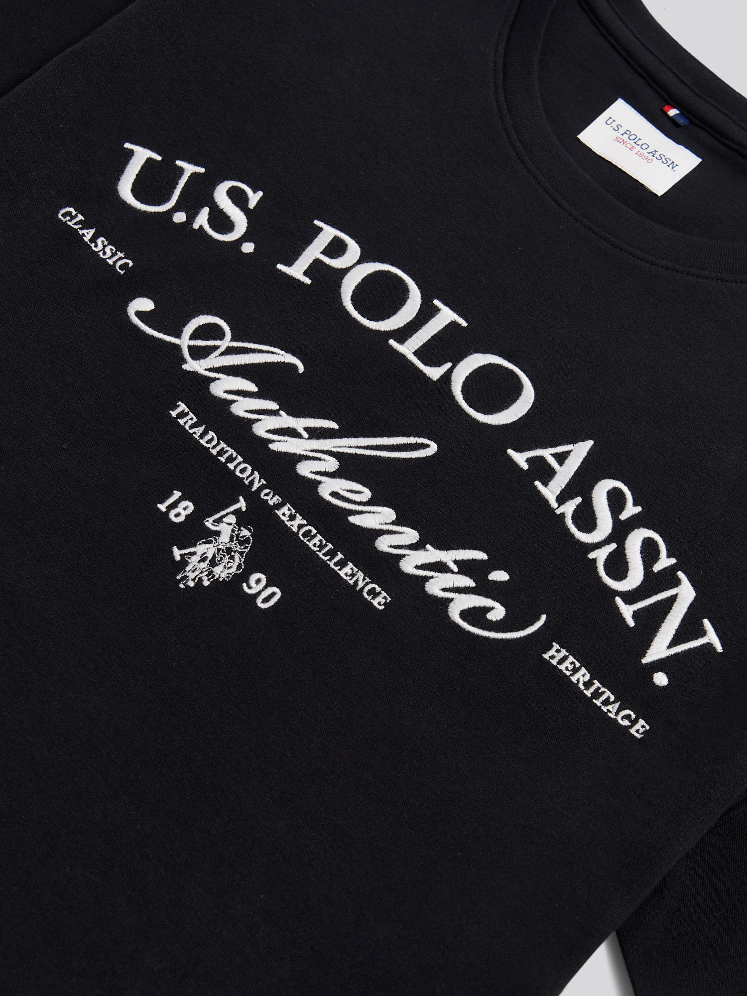 Mens Arch Script Graphic T-Shirt Black