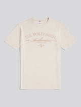 Mens Arch Script Graphic T-Shirt Beige
