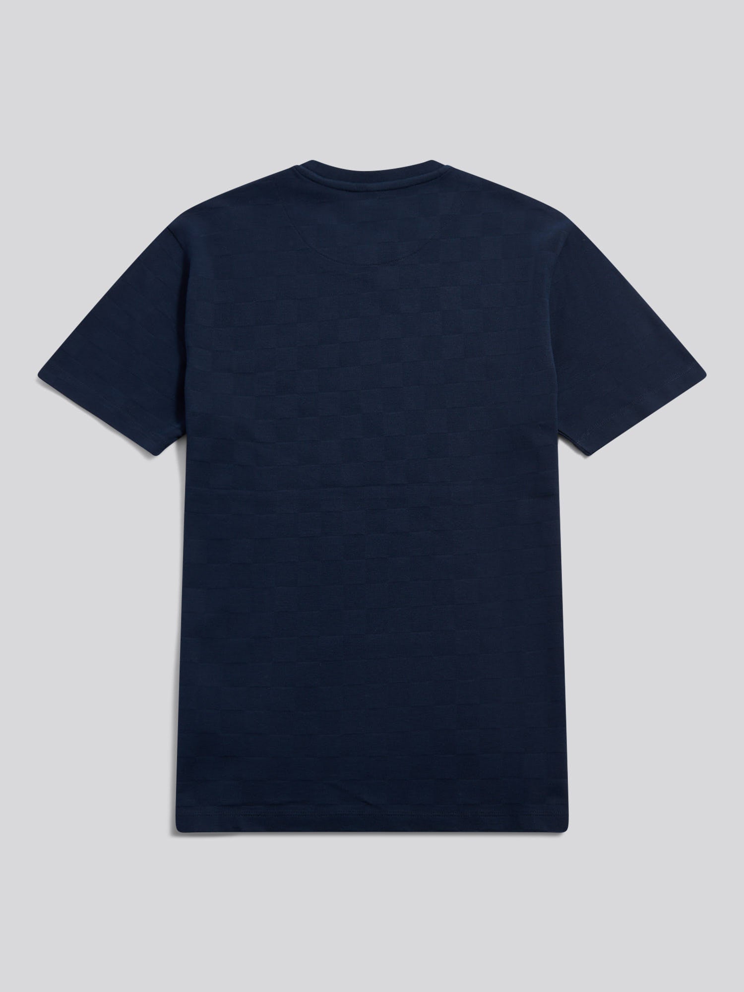 Mens Enlarged Square Texture T-Shirt Dark Sapphire Navy