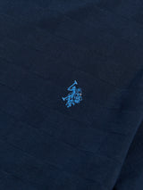 Mens Enlarged Square Texture T-Shirt Dark Sapphire Navy