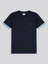 Mens Twill Taped T-Shirt Dark Sapphire Navy
