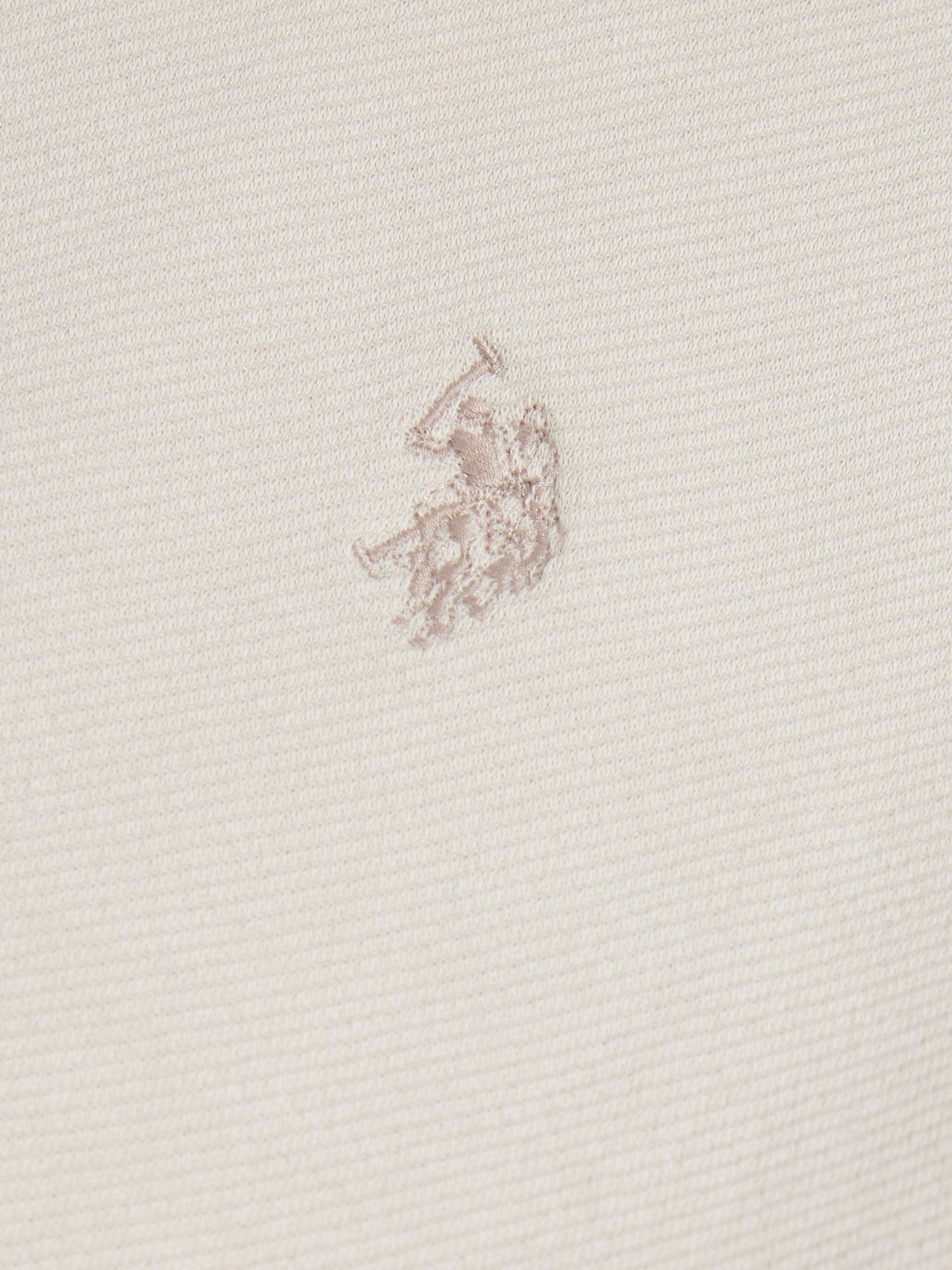 Mens Twill Taped T-Shirt Beige