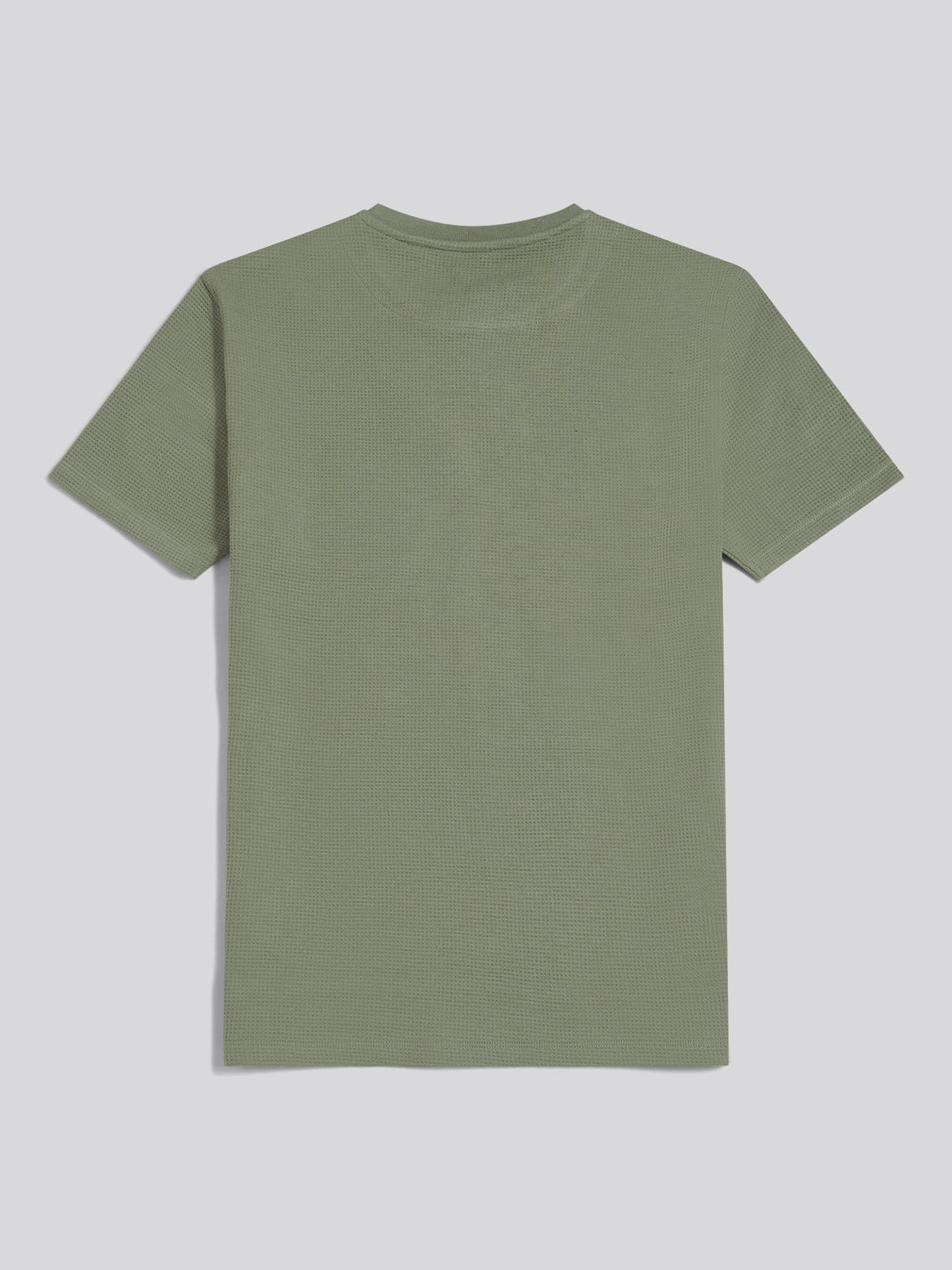 Mens Waffle Jersey T-Shirt Sea Spray