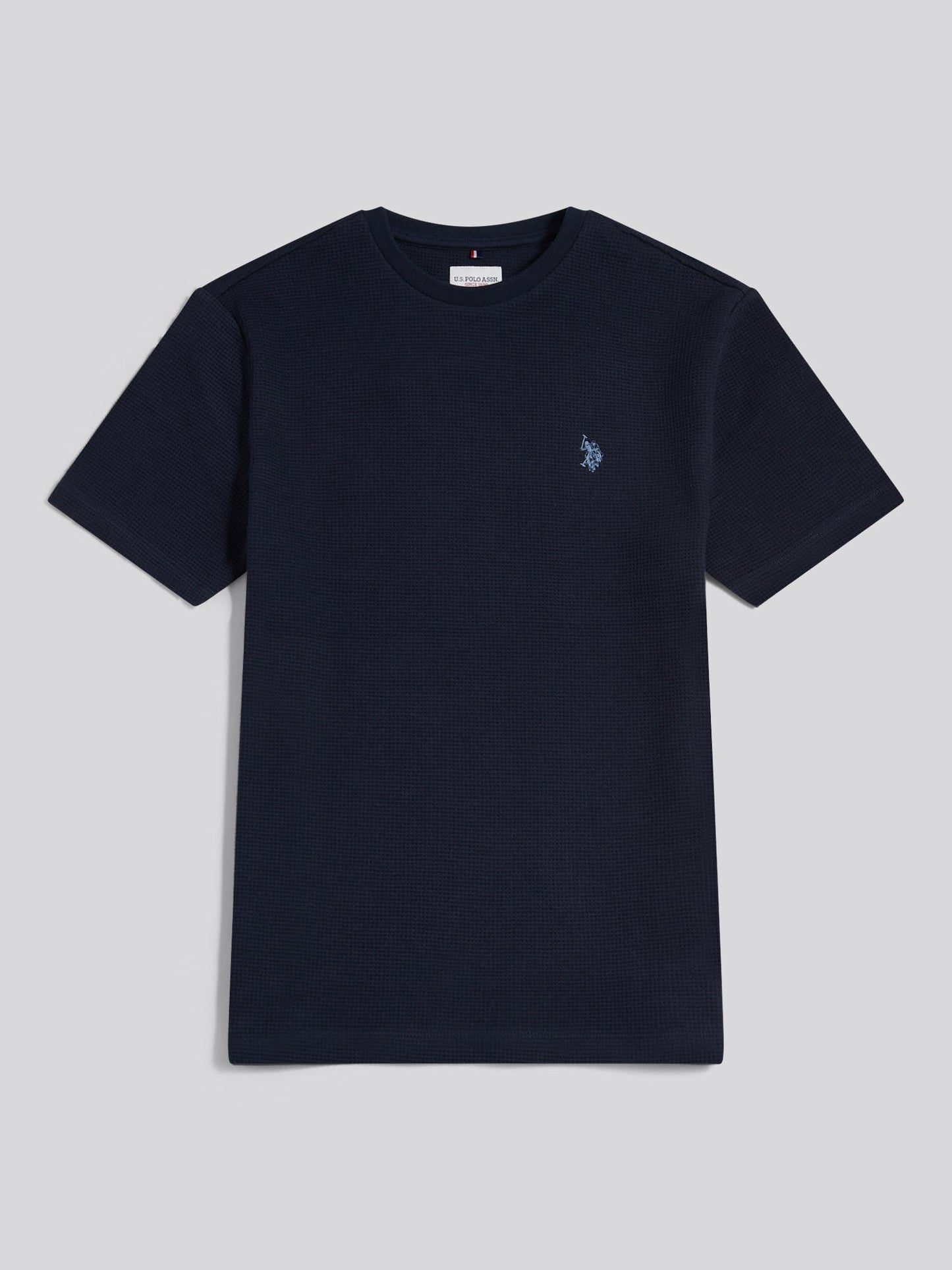Mens Waffle Jersey T-Shirt Dark Sapphire Navy