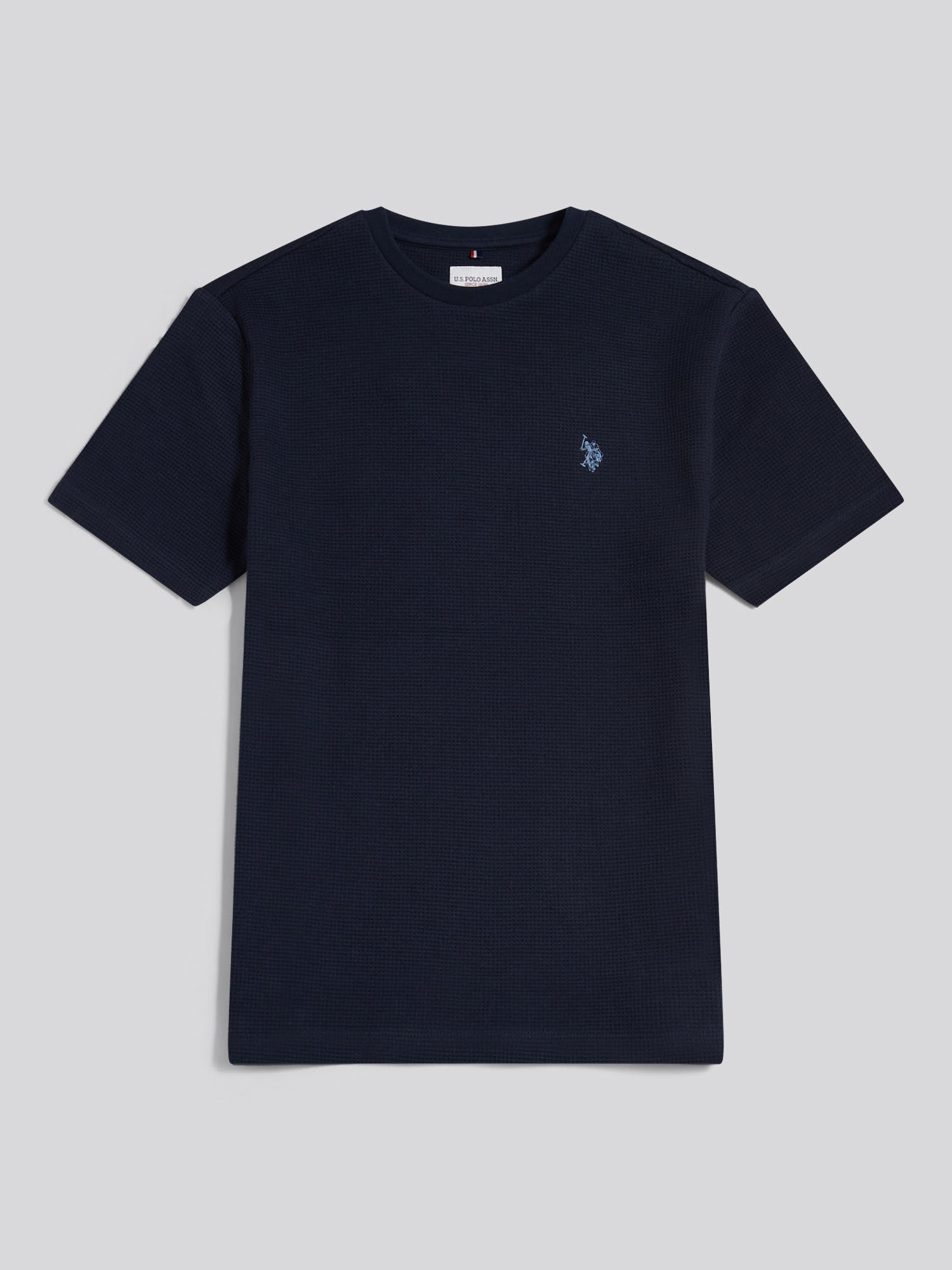 Mens Waffle Jersey T-Shirt Dark Sapphire Navy