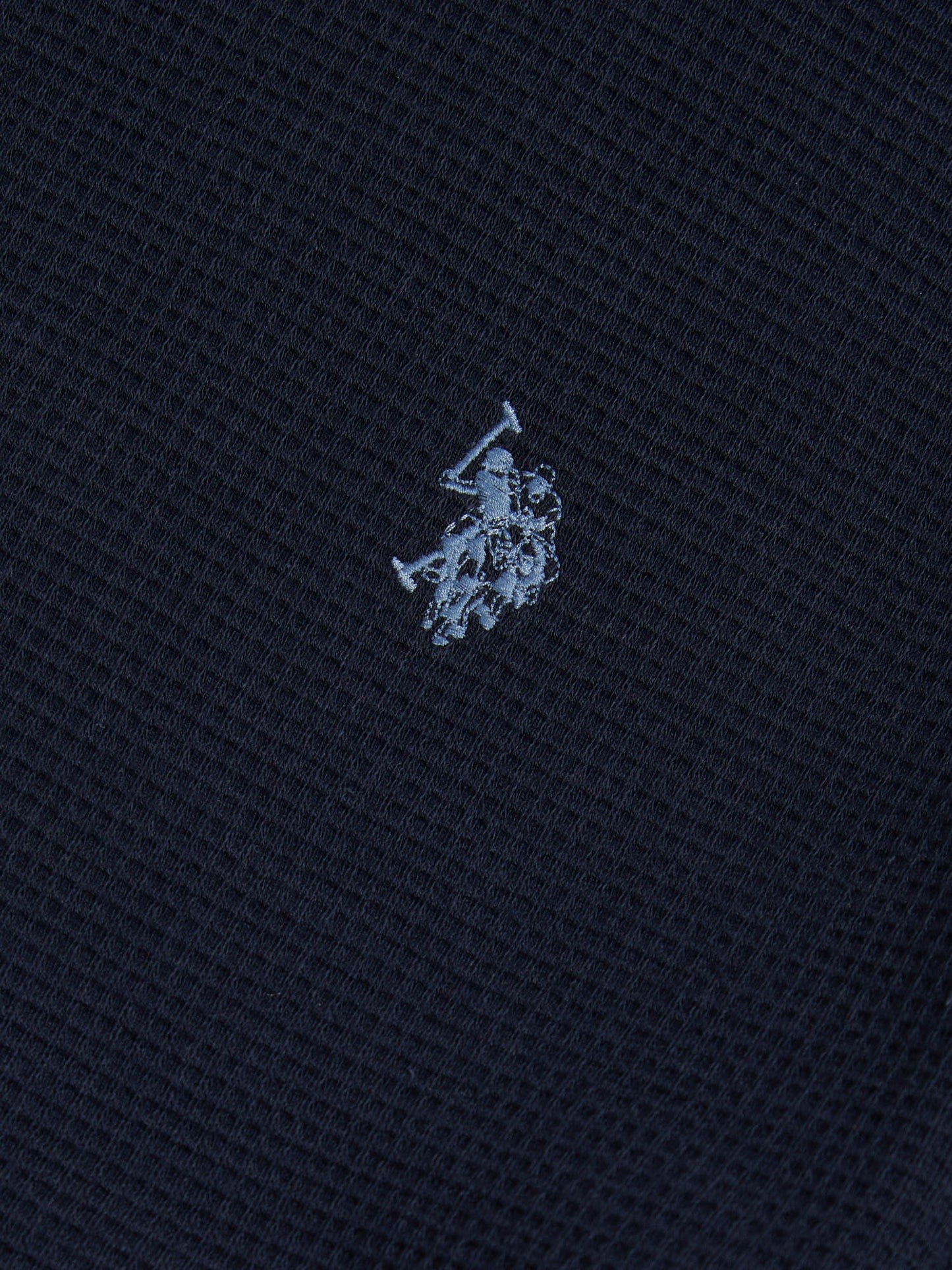 Mens Waffle Jersey T-Shirt Dark Sapphire Navy
