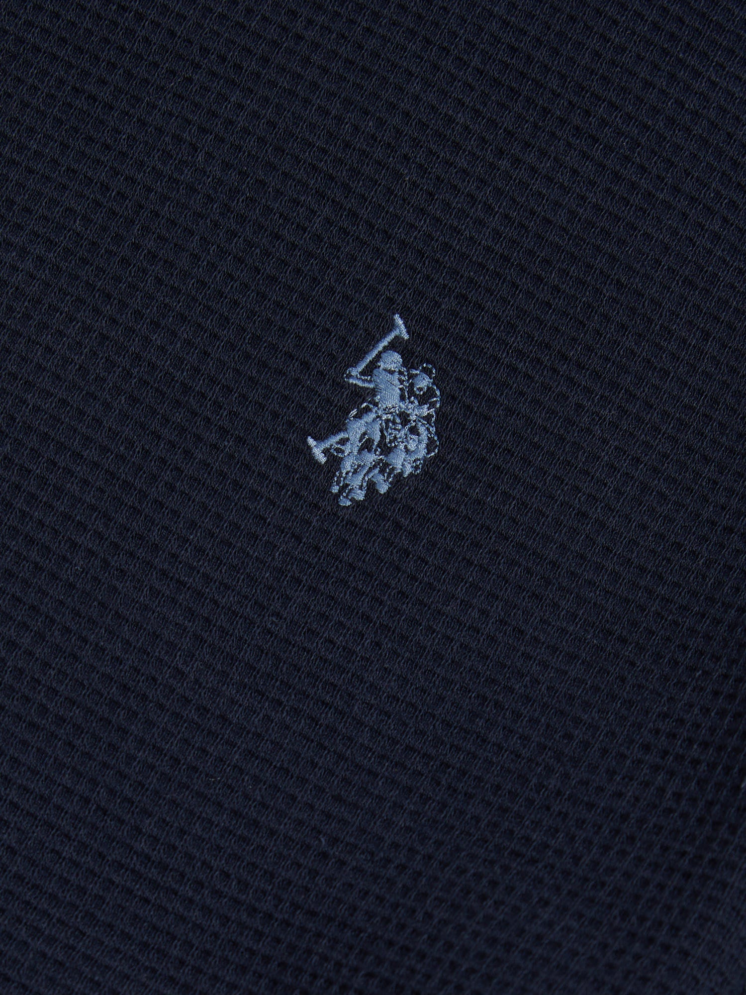 Mens Waffle Jersey T-Shirt Dark Sapphire Navy