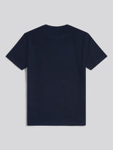 Mens Rib Texture T-Shirt Dark Sapphire Navy