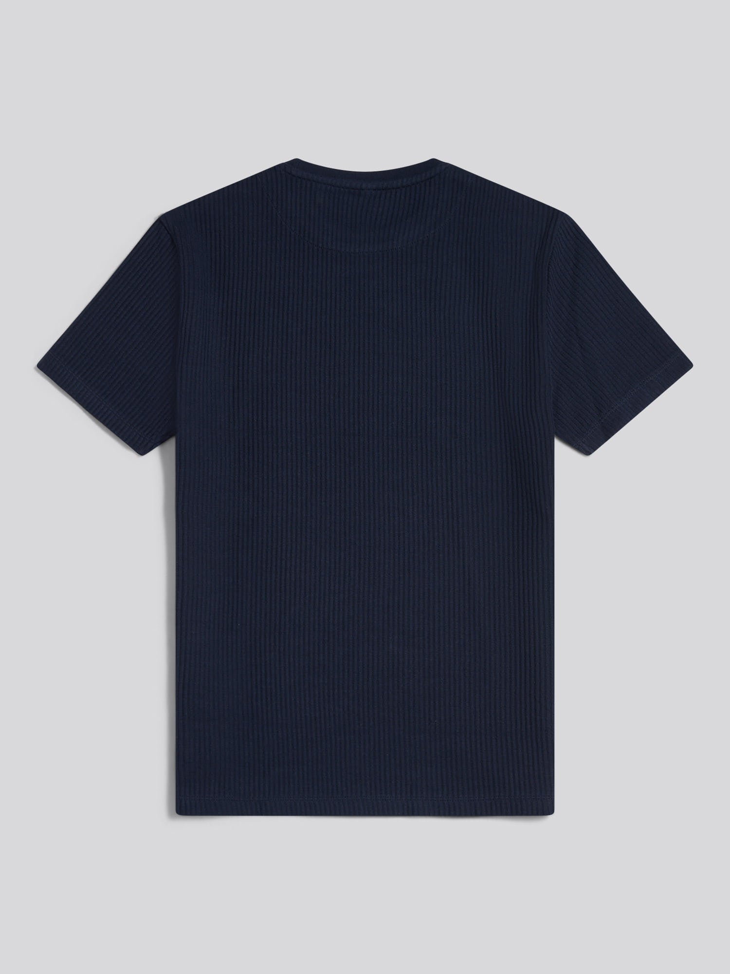 Mens Rib Texture T-Shirt Dark Sapphire Navy