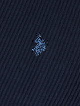 Mens Rib Texture T-Shirt Dark Sapphire Navy