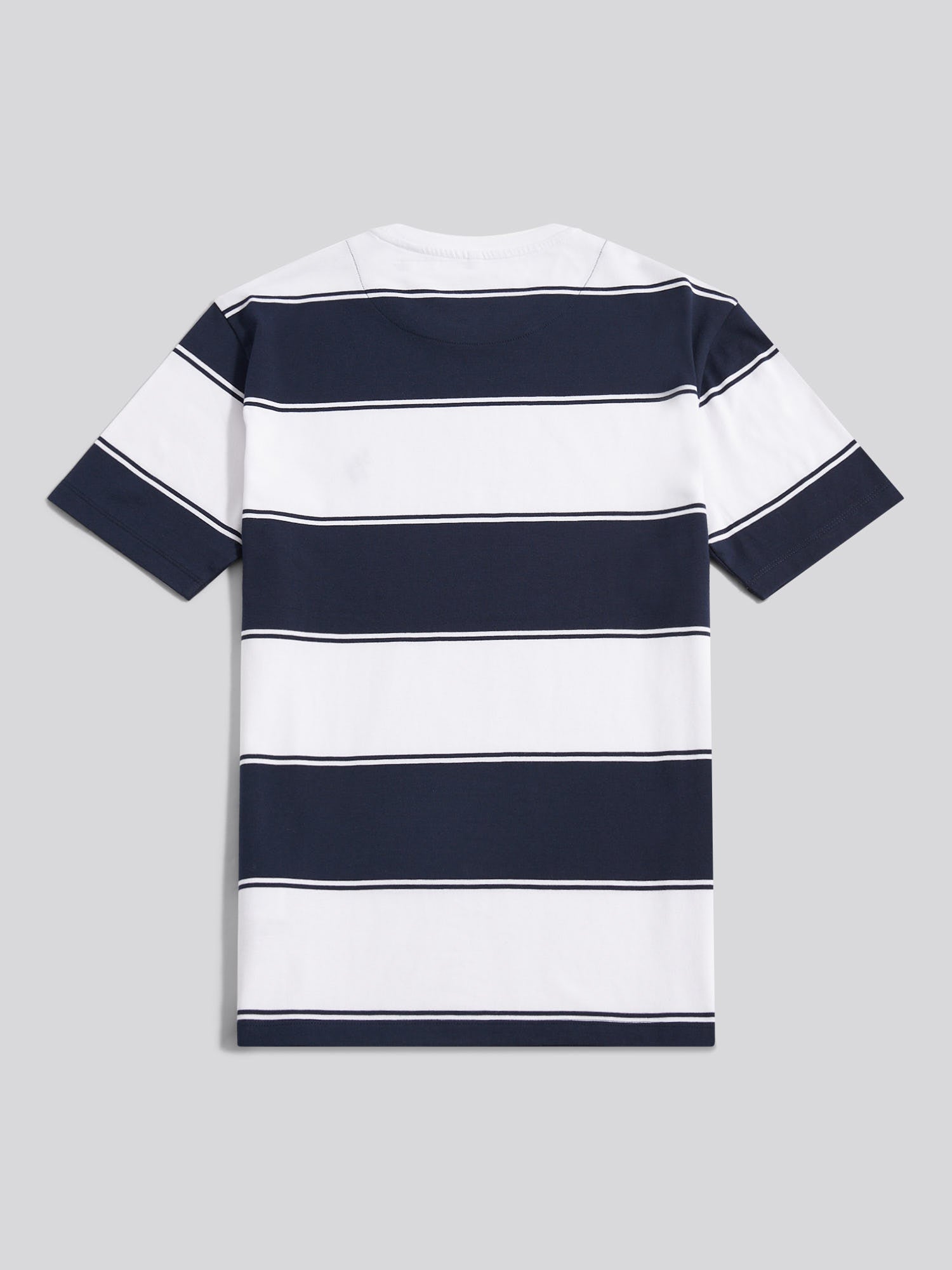 Mens Wide Stripe T-Shirt Dark Sapphire Navy