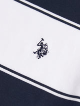 Mens Wide Stripe T-Shirt Dark Sapphire Navy