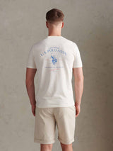 Mens Spirit Of Sport Back Graphic T-Shirt Whisper White