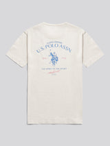 Mens Spirit Of Sport Back Graphic T-Shirt Whisper White