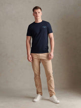 Mens Spirit Of Sport Back Graphic T-Shirt Dark Sapphire Navy