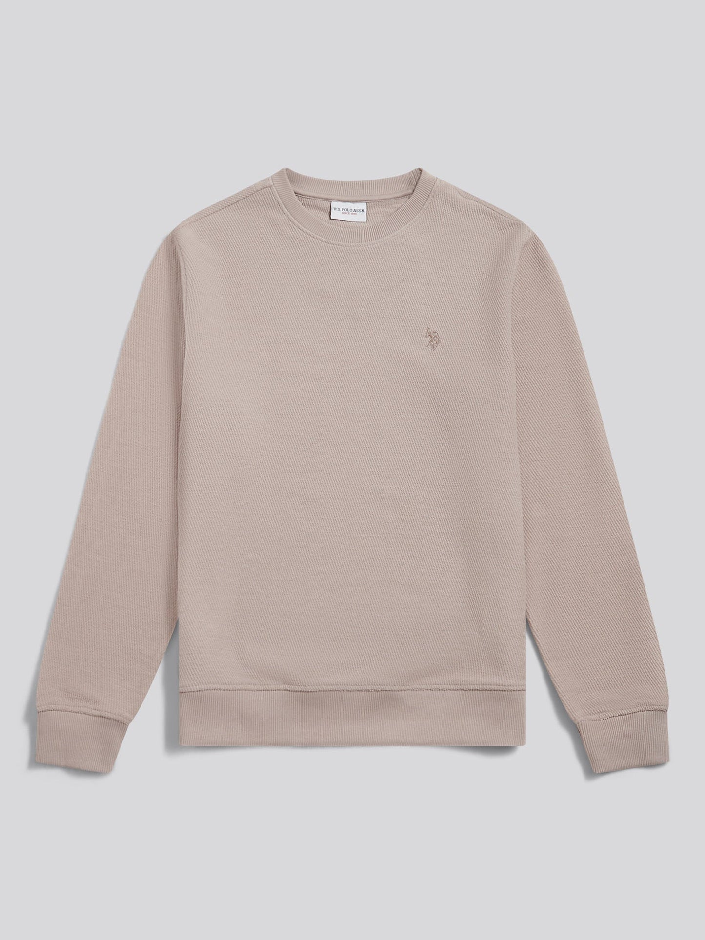 Mens Smart Texture Jersey Crew Sweatshirt Atmosphere