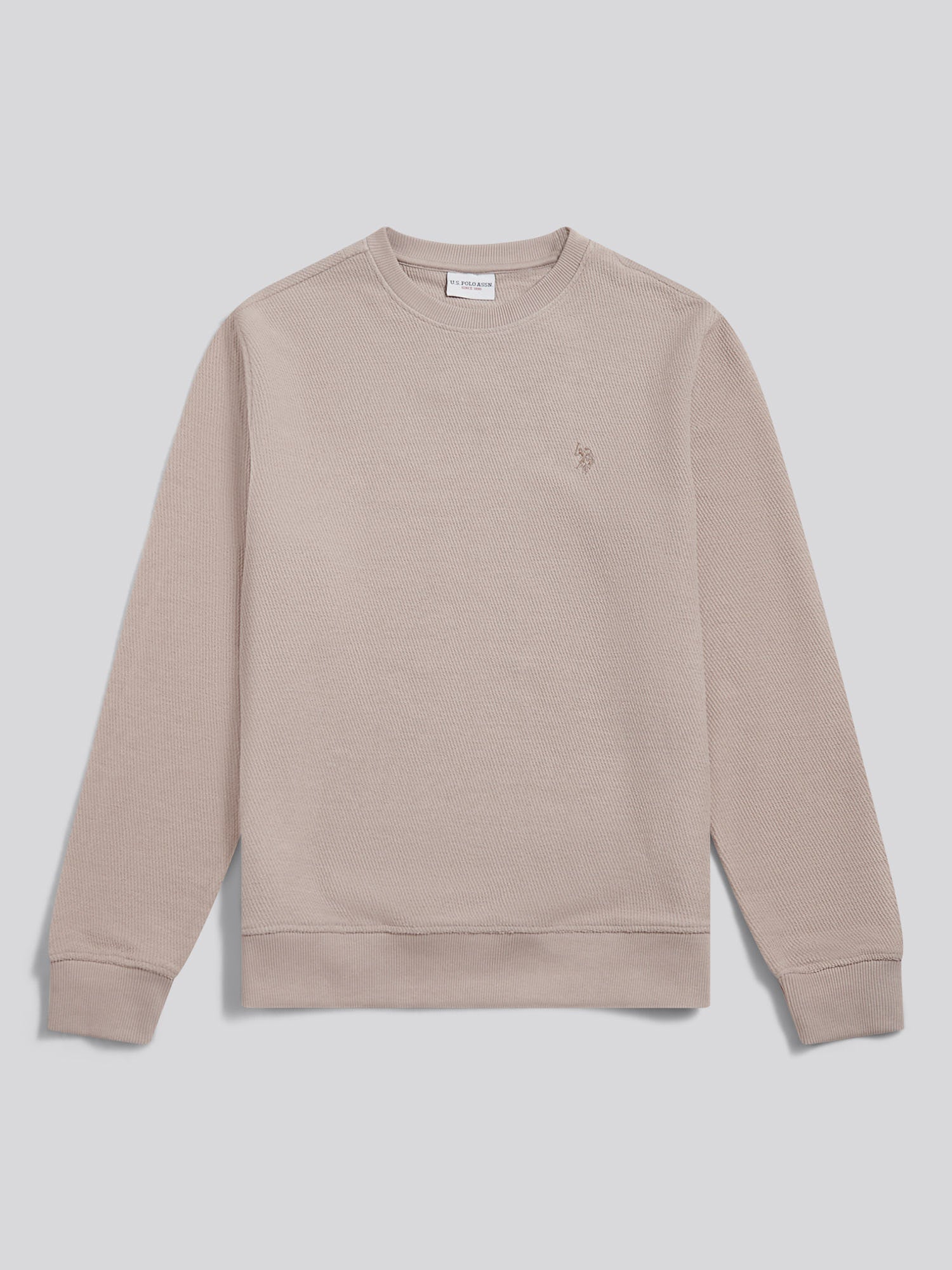 Mens Smart Texture Jersey Crew Sweatshirt Atmosphere