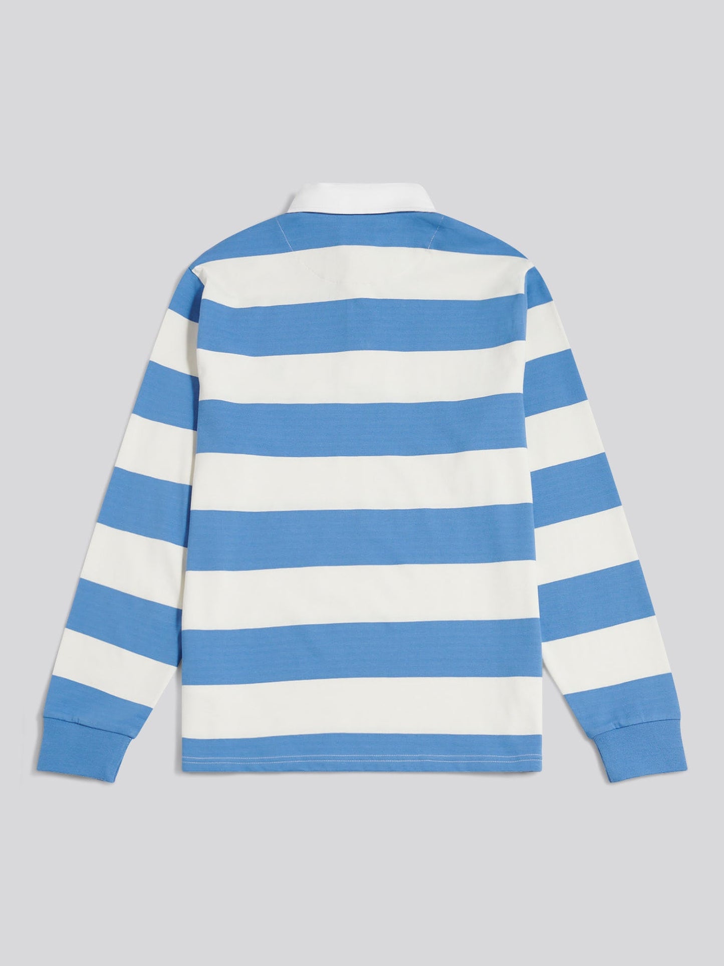 Mens Classic Stripe Rugby Shirt Whisper White