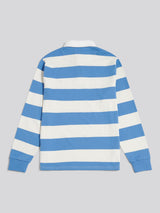 Mens Classic Stripe Rugby Shirt Whisper White