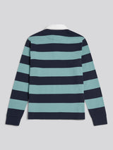Mens Classic Stripe Rugby Shirt Arctic