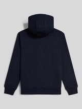 Mens Double Horsemen Interlock Zip Hoodie Dark Sapphire Navy