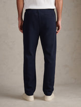 Mens Interlock Pintuck Joggers Dark Sapphire Navy