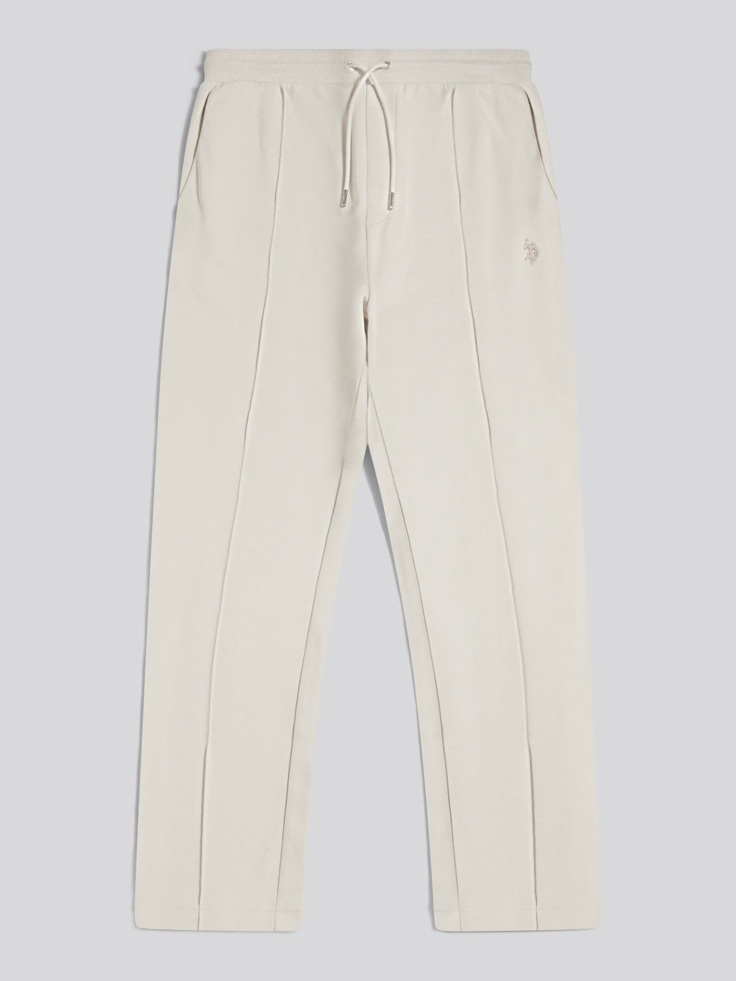 Mens Interlock Pintuck Joggers Beige