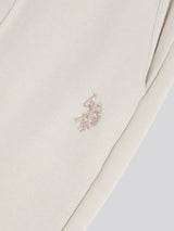 Mens Interlock Pintuck Joggers Beige