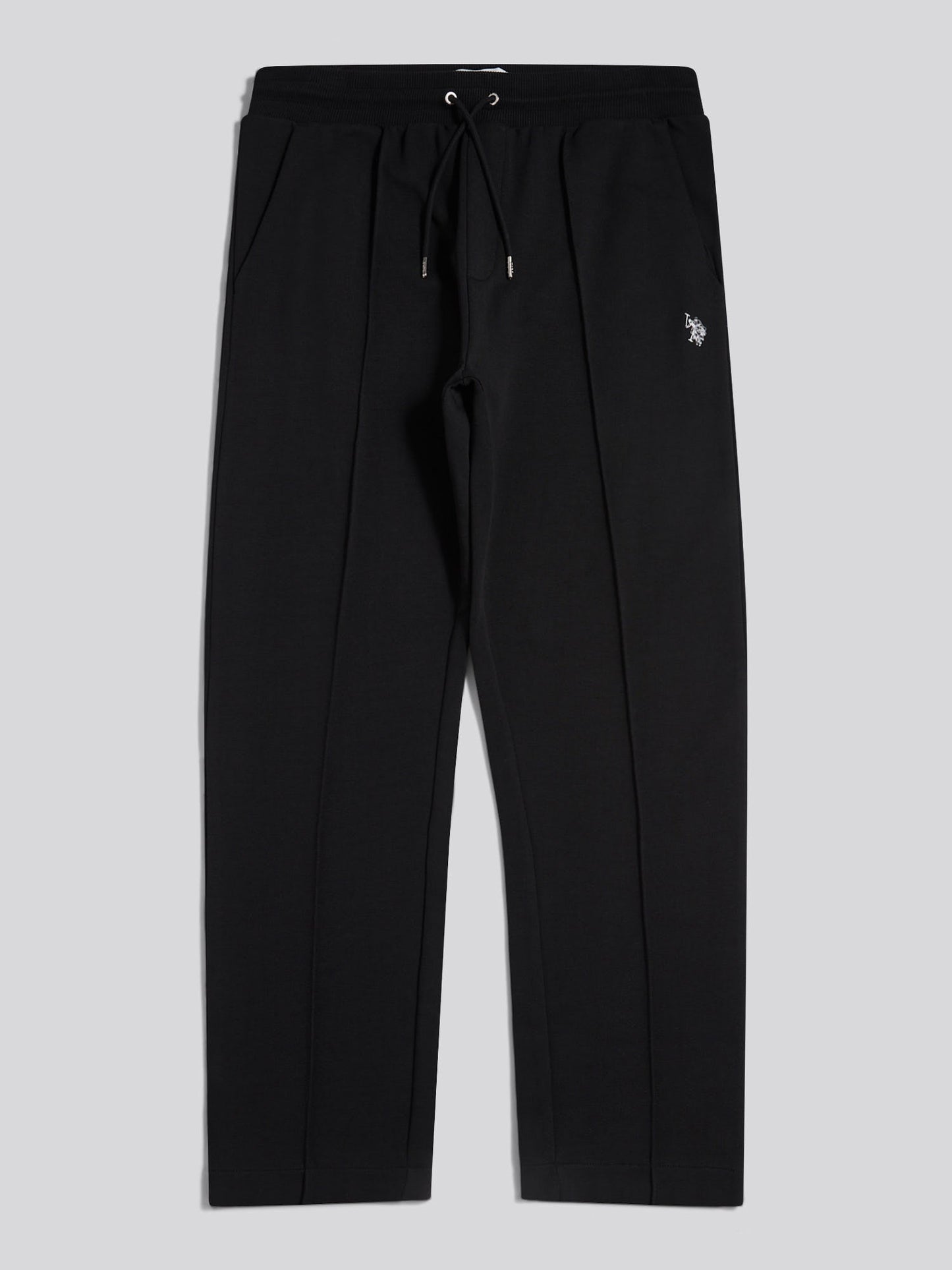 Mens Interlock Pintuck Joggers Black Bright White DHM