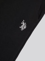 Mens Interlock Pintuck Joggers Black Bright White DHM