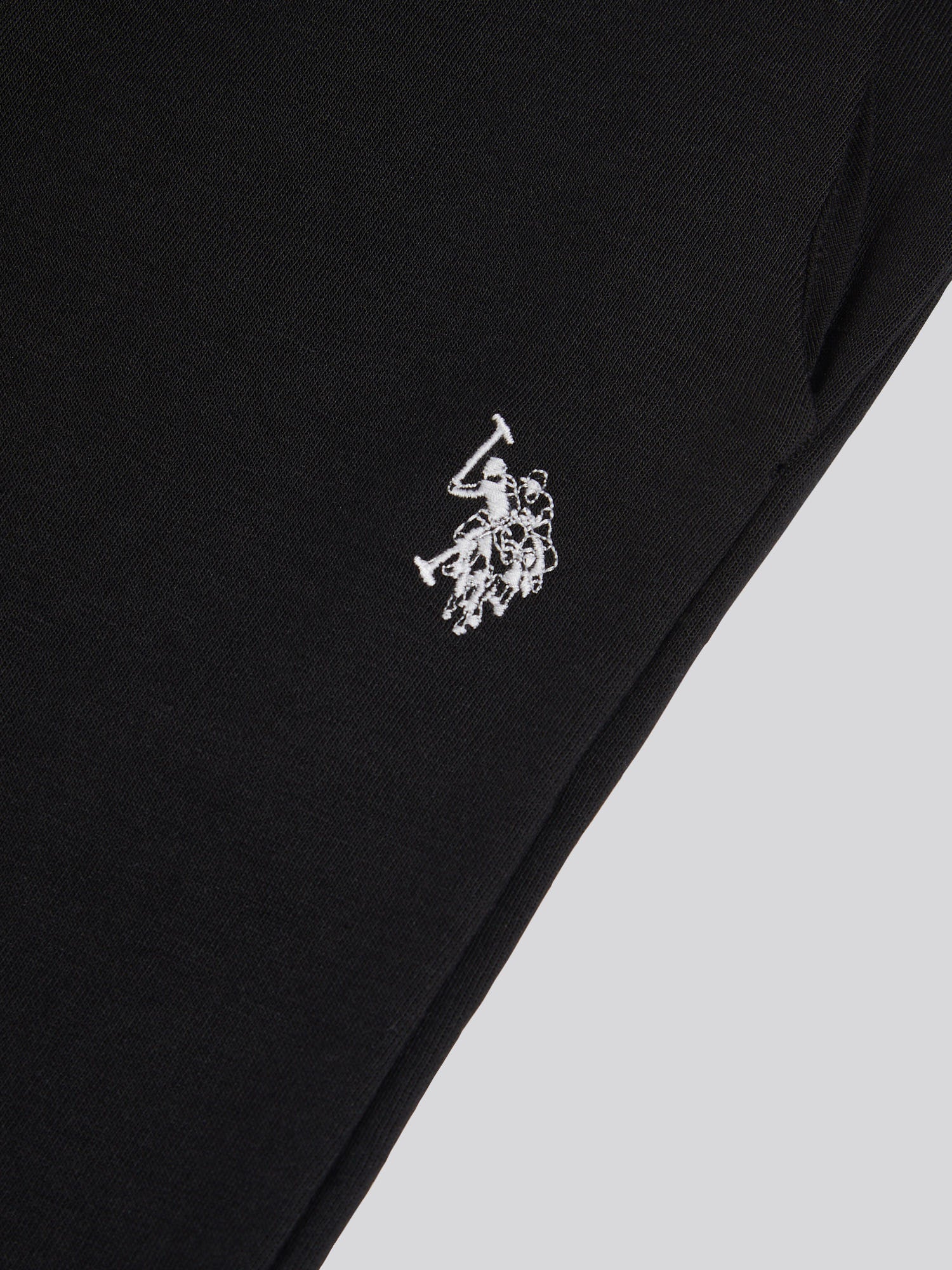 Mens Interlock Pintuck Joggers Black Bright White DHM