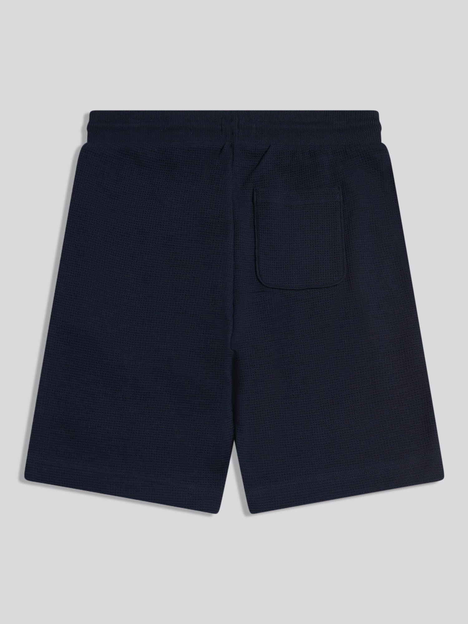Mens Waffle Sweat Shorts Dark Sapphire Navy