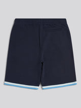 Mens Twill Taped Sweat Shorts Dark Sapphire Navy