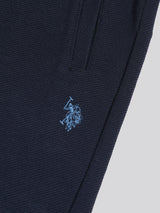 Mens Twill Taped Sweat Shorts Dark Sapphire Navy