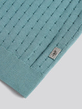 Mens Zip Knit Short Sleeve Polo Shirt Arctic
