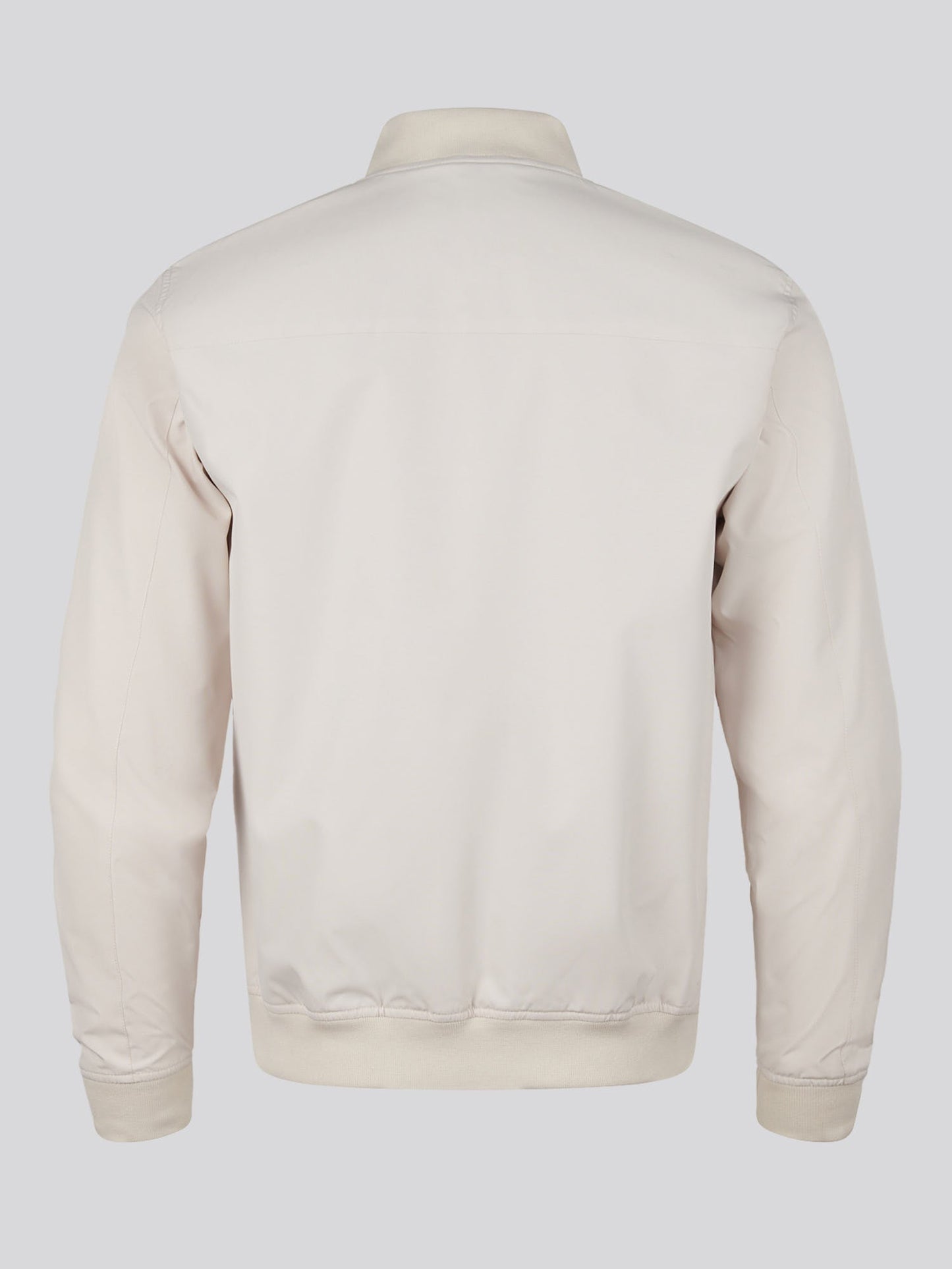 Mens Jersey Lined Smart Bomber Jacket Beige
