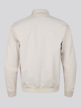 Mens Jersey Lined Smart Bomber Jacket Beige