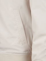 Mens Jersey Lined Smart Bomber Jacket Beige
