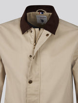 Mens Textured Collared Jacket Trench Coat