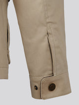 Mens Textured Collared Jacket Trench Coat