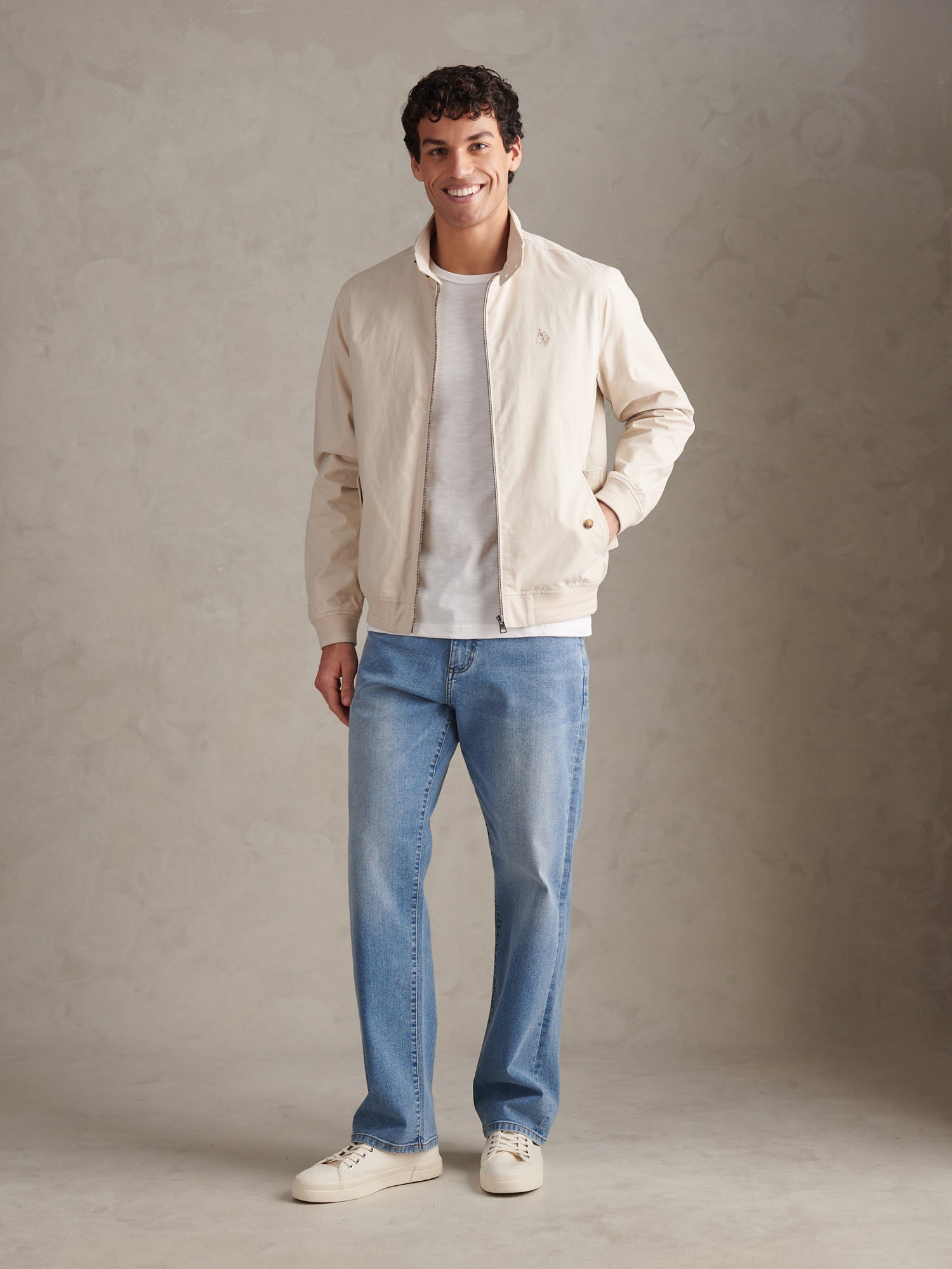 Mens Relaxed Fit Jean Blue Wash