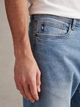 Mens Relaxed Fit Jean Blue Wash