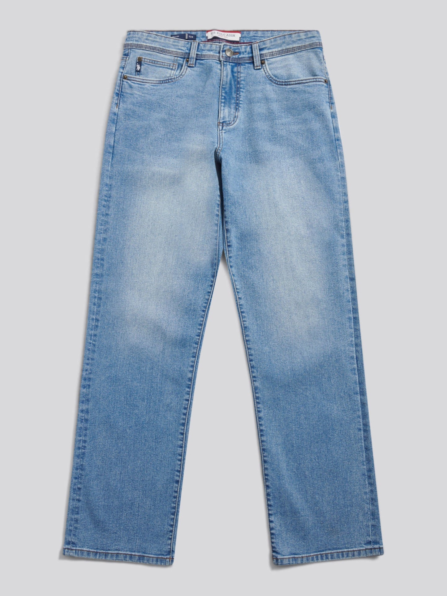 Mens Relaxed Fit Jean Blue Wash